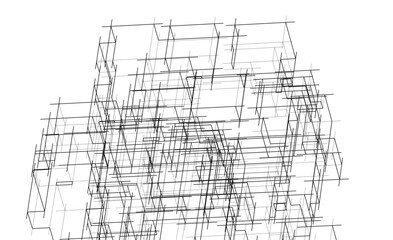Fototapeta premium abstract lines geometric drawing