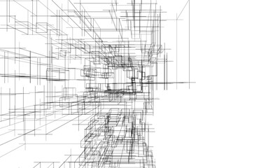 abstract lines geometric drawing