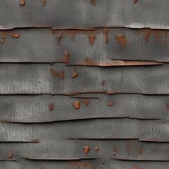 Rusted metal panel seamless pattern