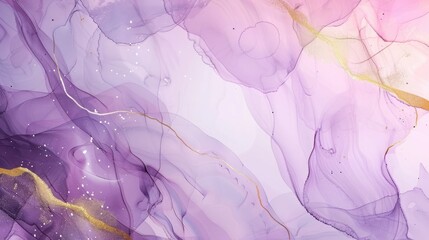 Naklejka premium Abstract Purple and Gold Marble background