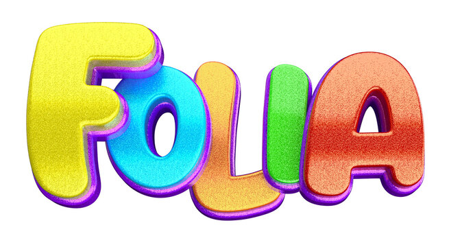 CARNAVAL TEXTO 3D FOLIA