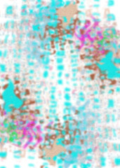 Fototapeta premium An abstract transparent psychedelic wavy vignette design element overlay.