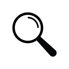 Magnifying Glass Icon for Search, Zoom, and Exploration Concept