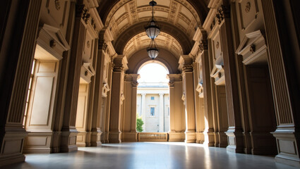 Obraz premium Elegant Architectural Grand Hall Interior