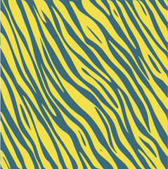 Yellow and Blue Zebra Stripe Pattern