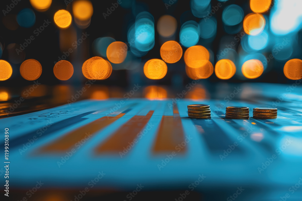 Aufkleber close up of various coins on a wooden table displaying different designs colors and textures in a de