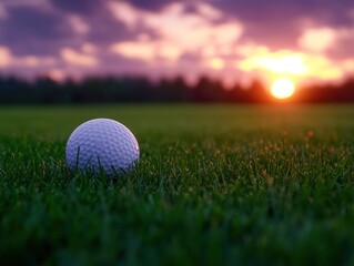 Sunset Golf: A Peaceful Evening on the Green