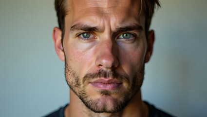 Detailed Hyperrealistic Man Portrait