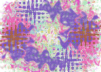 An abstract transparent psychedelic wavy vignette design element overlay.