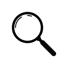 Search icon vector. Magnifier, research icon symbol illustration. Icon isolated on white background.