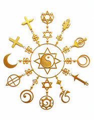Obraz premium vector illustration of a religious symbol