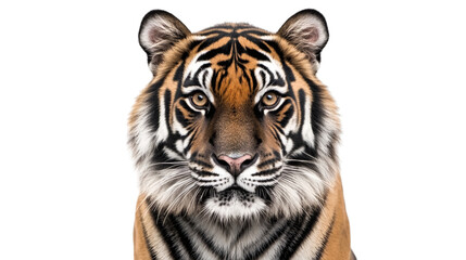 Fototapeta premium tiger isolated on white background