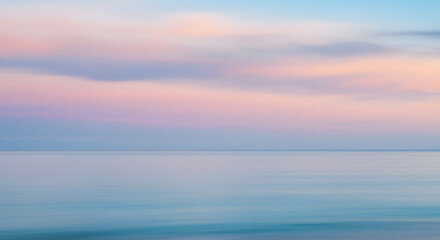Fototapeta premium Dreamscapes of Dawn: A Vague Orchestration of Heaven and Ocean 