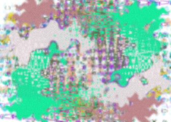 An abstract transparent psychedelic wavy vignette design element overlay.