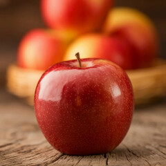 Red apple,red apple with slices and green leaves isolated on white background,Fresh red apples 