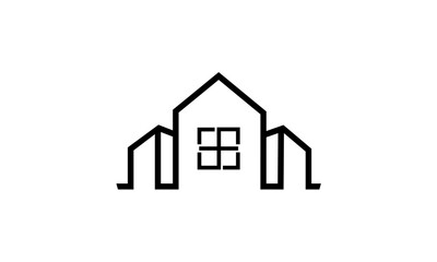 real estate house logo vector