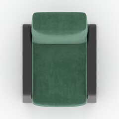 3d render armchair design element. Furniture