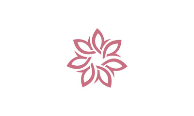 Obraz premium Pink flower ornament