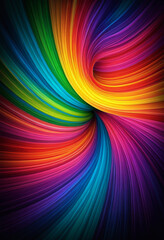 Obraz premium colorful spiral pattern, with a mix of bright colors such as red, orange, yellow, green, and blue.