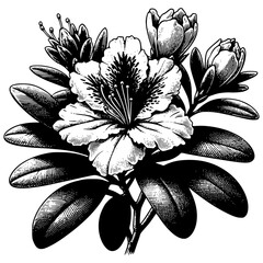Vintage Flower Illustration