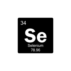 periodic table Selenium glyph icon