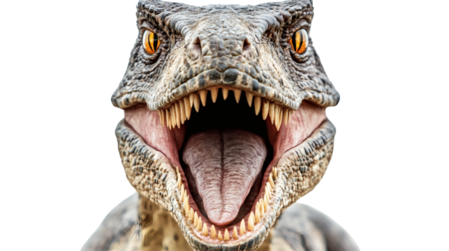 Dinosaur, isolated on white background.