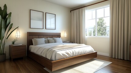 Serene Modern Bedroom Interior Design