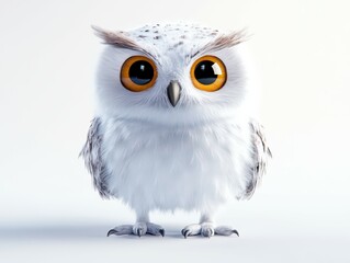 Fototapeta premium A stunning close-up of a wise owl,