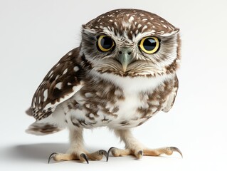 Fototapeta premium A stunning close-up of a wise owl,