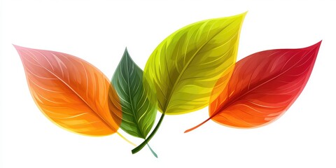 Obraz premium A colorful vector graphic of a leafy plant, perfect for web design.