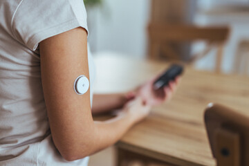 Person Monitoring Glucose Levels Using Modern Technology at Home