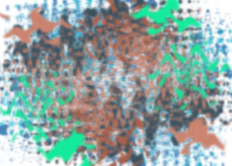 An abstract transparent psychedelic wavy vignette design element overlay.