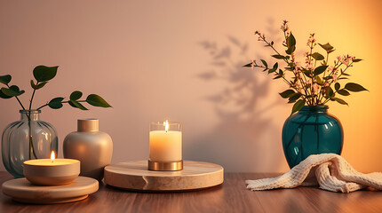 Creating a Cozy and Relaxing Atmosphere at Home: Simple Interior Design Ideas with Candles and Flowers