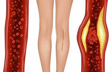 Atherosclerosis of the Lower Extremities. Leg Artery Disease. Peripheral Arterial Disease