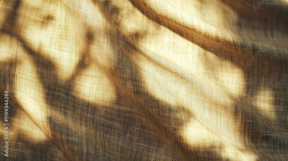 Poster Abstract image of sunlight filtering through branches, creating shadows and light patterns.