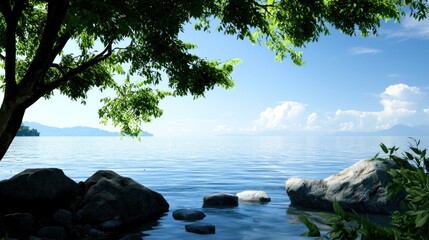 Peaceful Lakeside Serenity