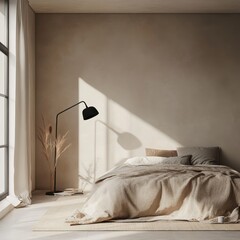 Minimalist Bedroom Design Featuring Neutral Tones and Natural Light