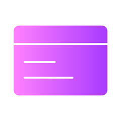 credit card gradient icon