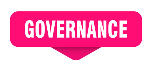 governance sticker. governance sign on transparent background