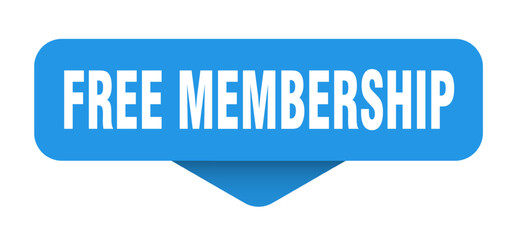 free membership sticker. free membership sign on transparent background