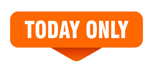 today only sticker. today only sign on transparent background