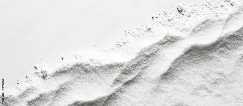 Poster textured flowing white sand against minimalistic background with soft shadows and ample copy space f