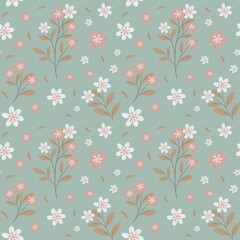 seamless pattern with flowers