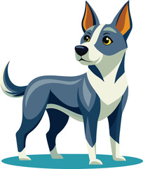 Obraz premium Beautiful animal dog vector artwork illustration