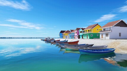 Colorful Houses by the Sea