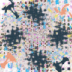 Naklejka premium An abstract transparent psychedelic wavy vignette design element overlay.