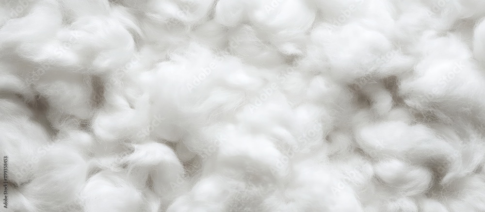 Poster soft white wool texture backdrop with ample space for text overlay in center