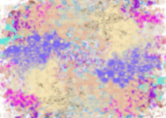 Fototapeta premium An abstract transparent psychedelic wavy vignette design element overlay.