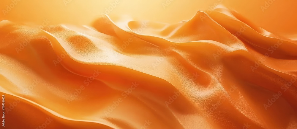 Poster abstract orange fluid gradient background with wavy texture and smooth layers in soft focus for text