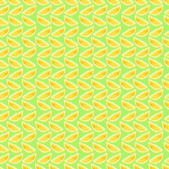 Watercolor seamless pattern with ripe juicy yellow lemons

